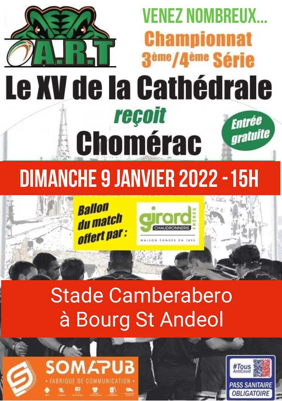Le XV de la Cathédrale reçoit Chomérac