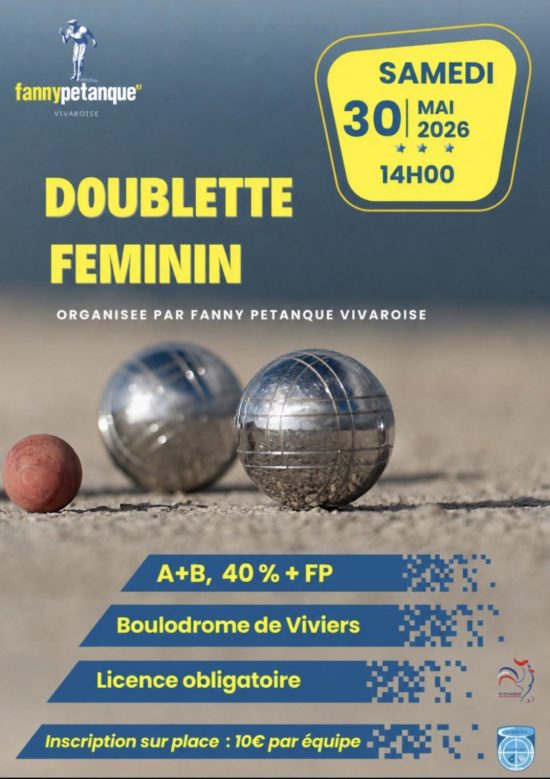 PETANQUE / Doublette féminin