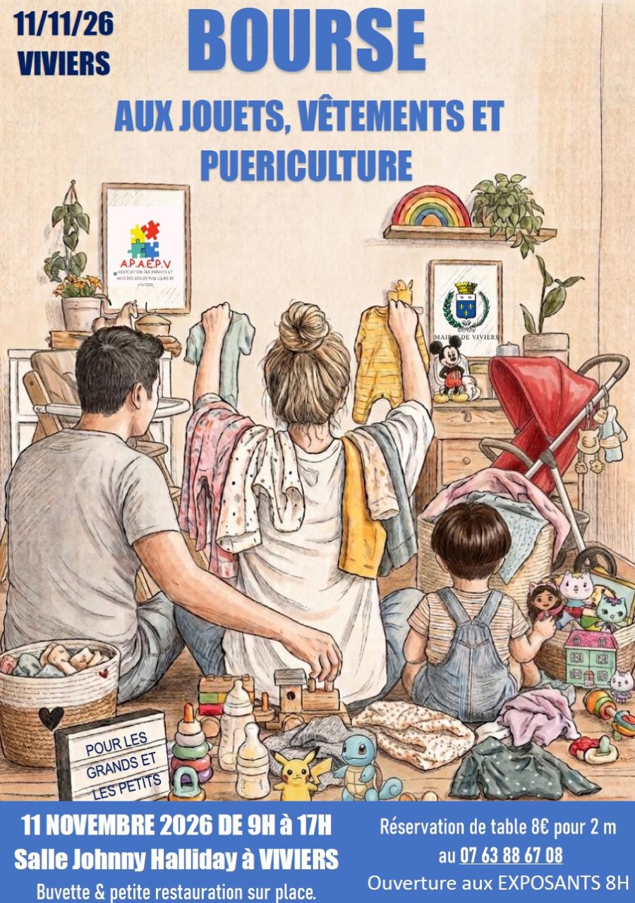 BOURSE aux jouets, vêtements et puériculture