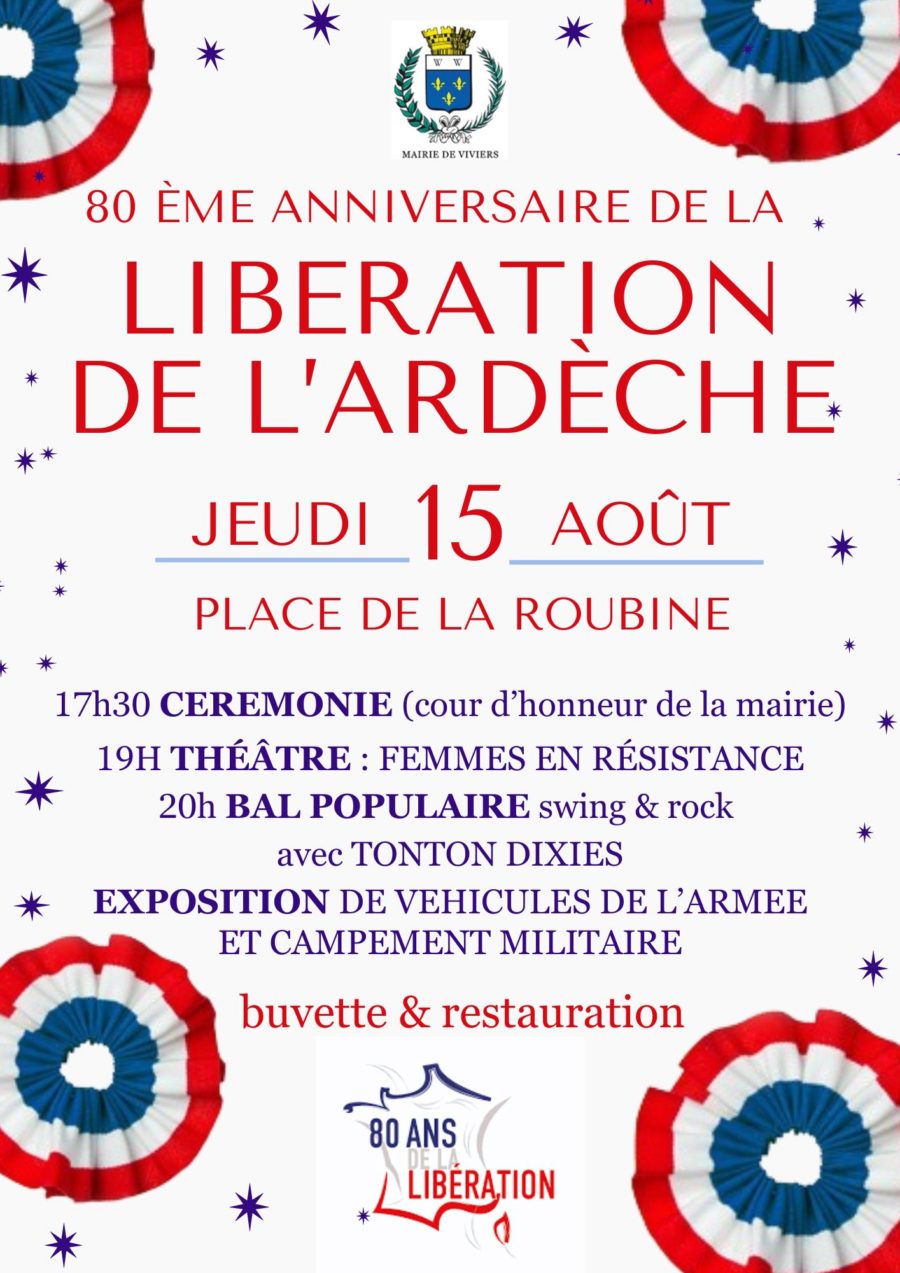 80ème anniversaire de la Libération de l'Ardèche