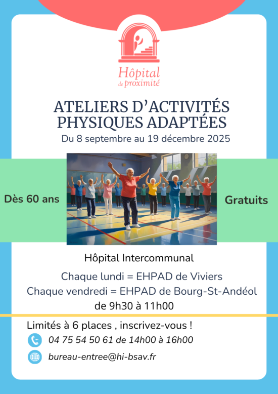 Ateliers d'activités physiques adaptées