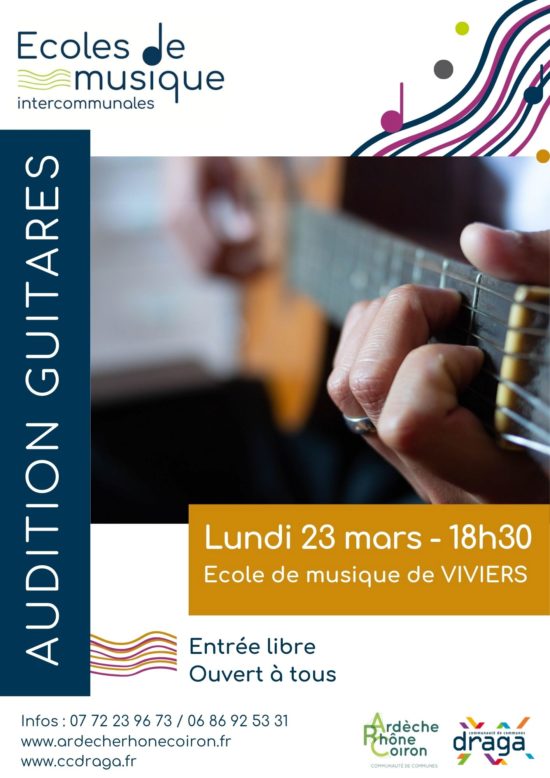 Audition guitares / Ecole de musique
