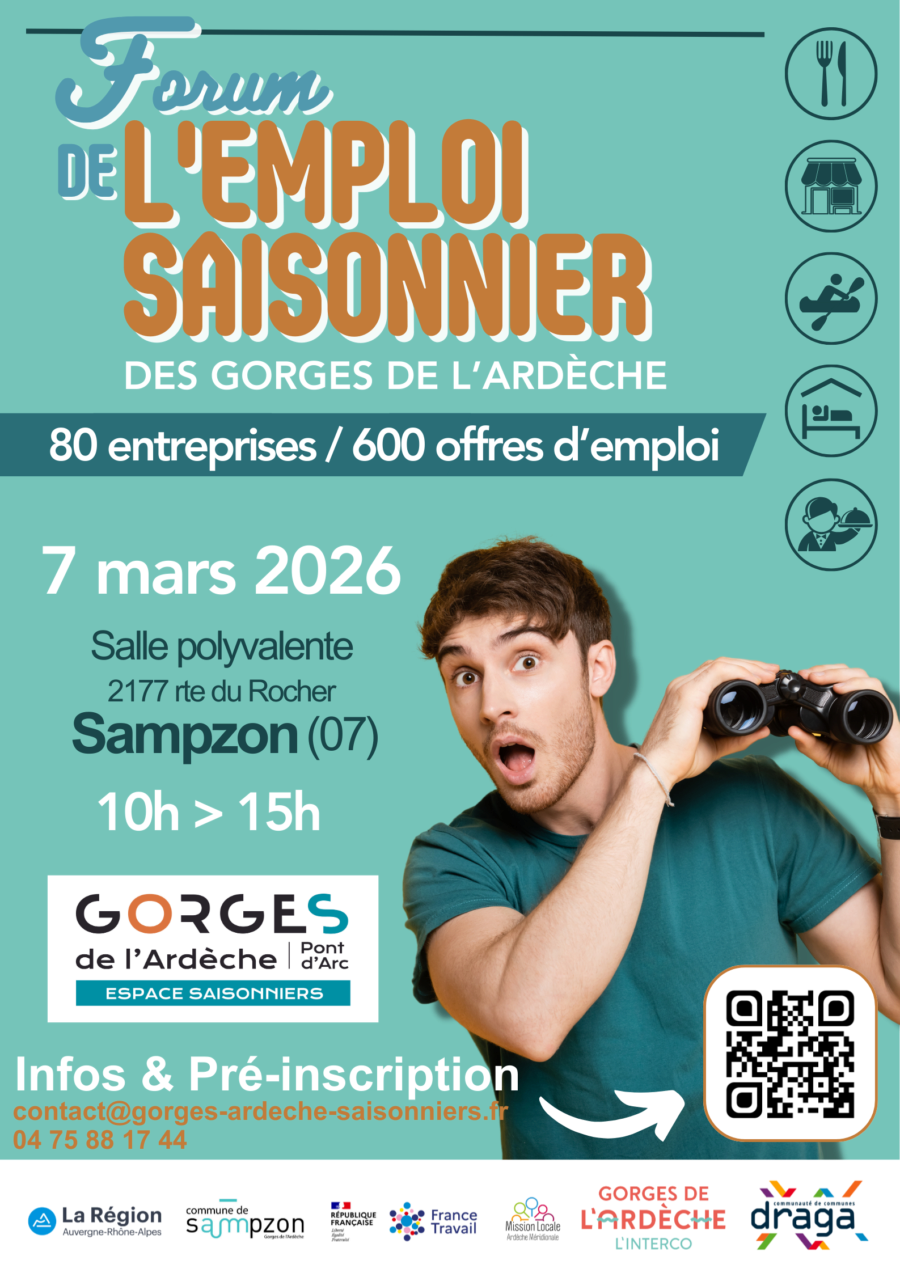 Forum de l'emploi saisonnier des Gorges de l'Ardèche