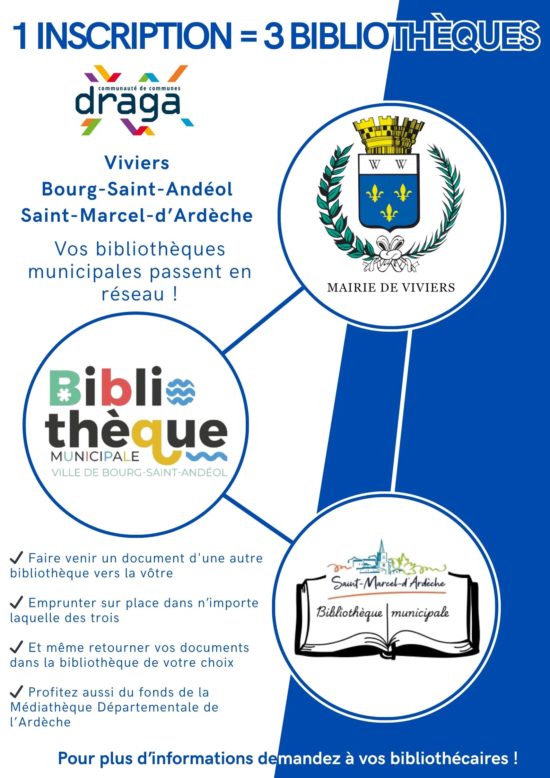 1 inscription = 3 bibliothèques