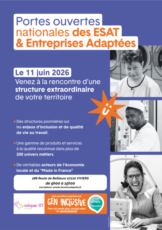 Portes ouvertes nationales des ESAT et entreprises adaptées