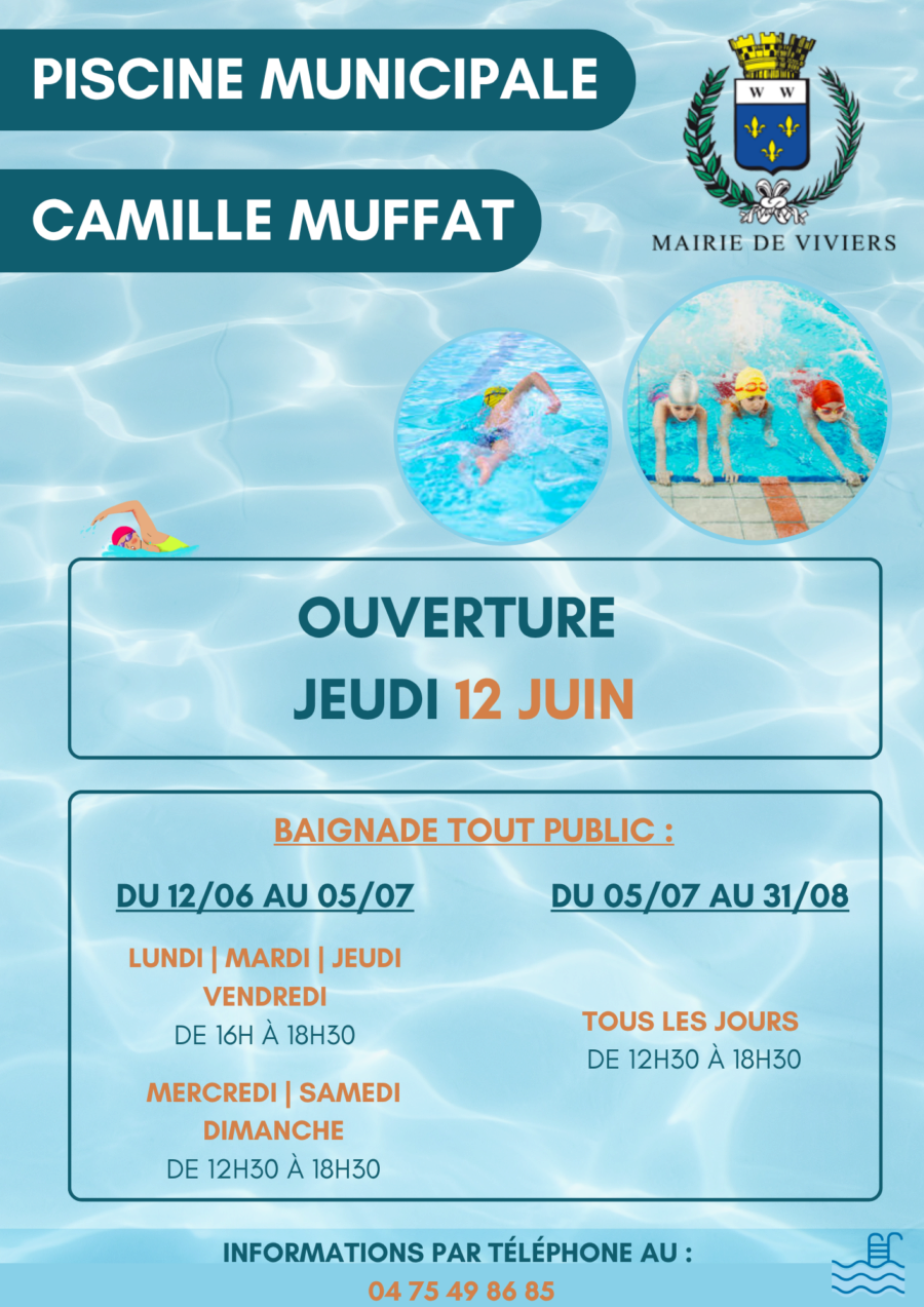 Piscine municipale Camille Muffat / Saison 2025