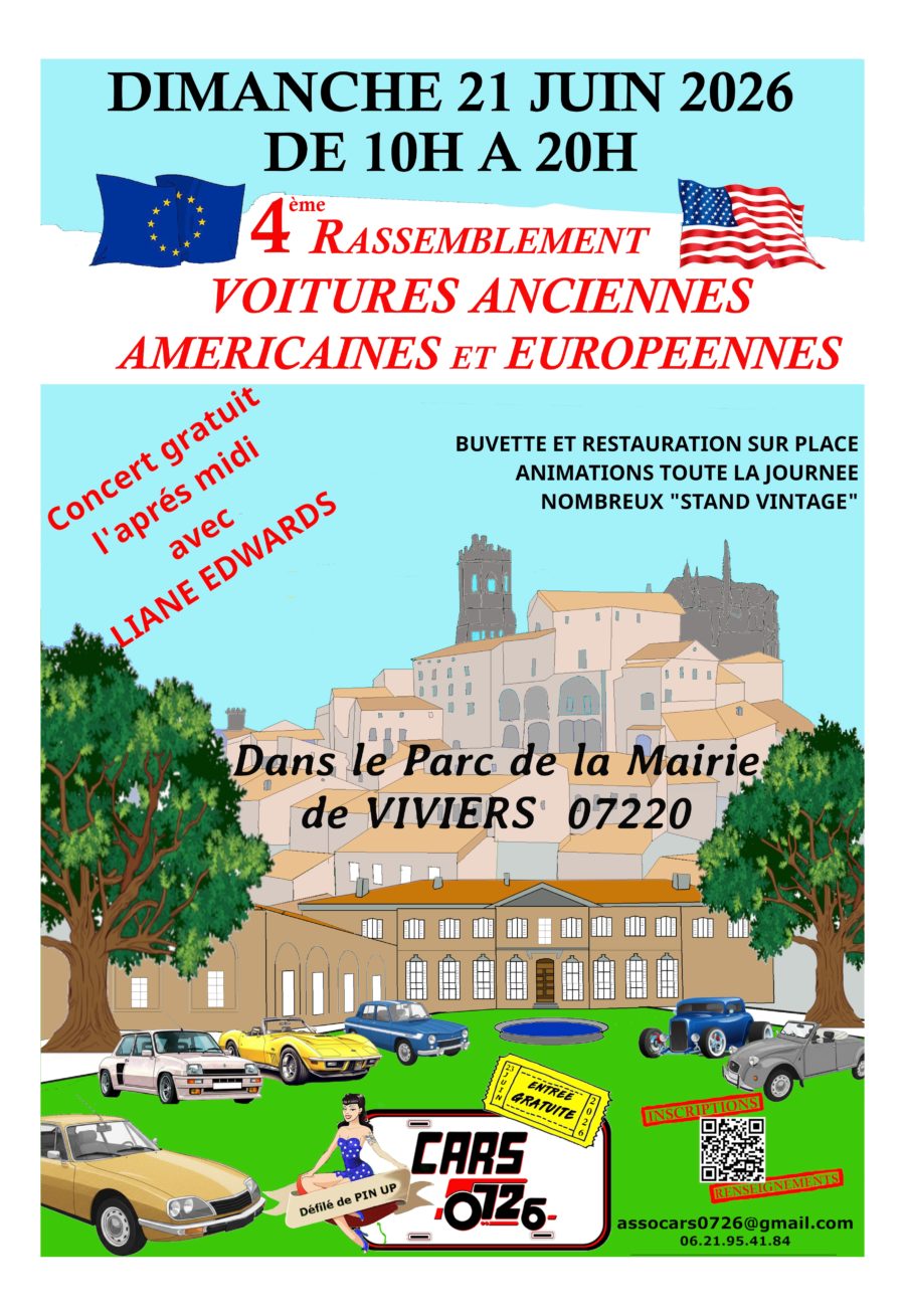 Rassemblement de voitures anciennes