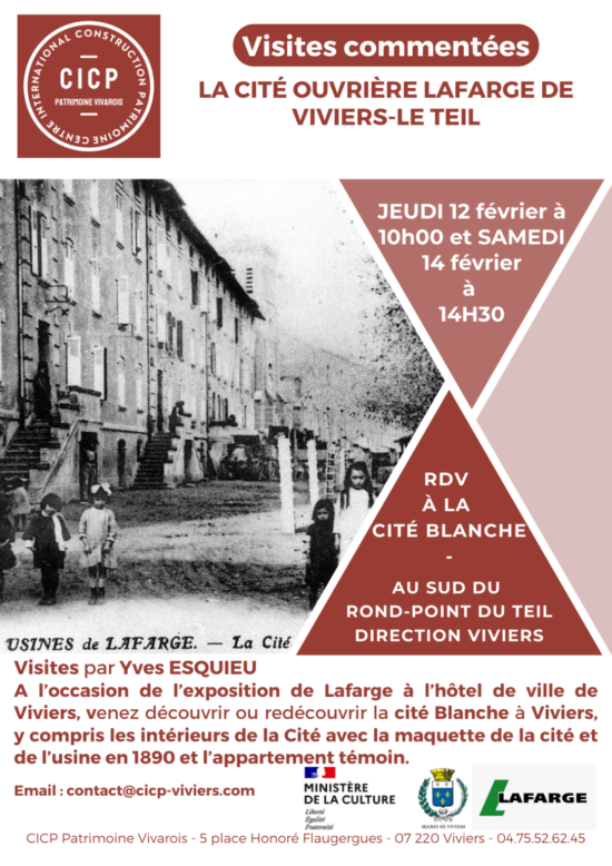 La cité ouvrière Lafarge de Viviers - Le Teil / Visites commentées