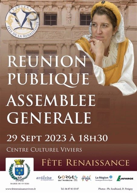 Fête Renaissance Assemblée générale - Réunion publique