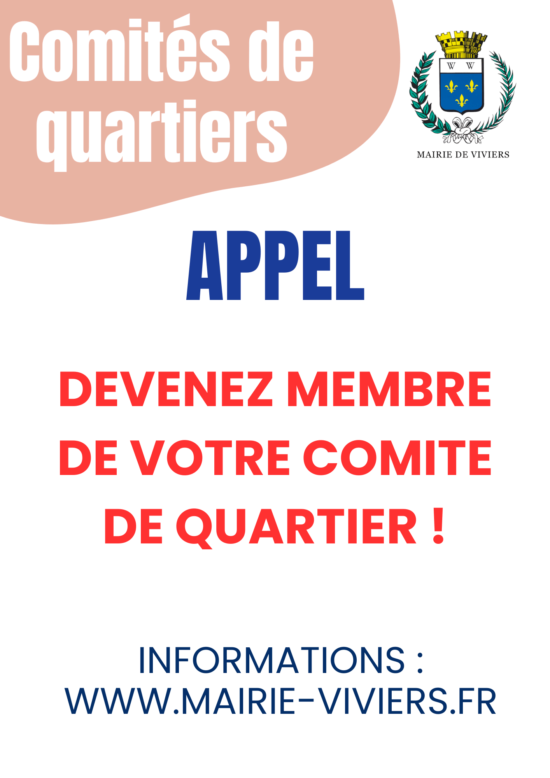 COMITES DE QUARTIER / APPEL