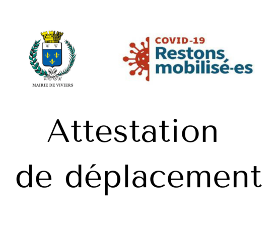 Confinement / Attestation de déplacement