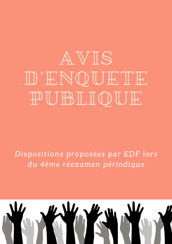 avis d'enquête publique concernant les dispositions proposées par EDF lors du 4e réexamen périodique