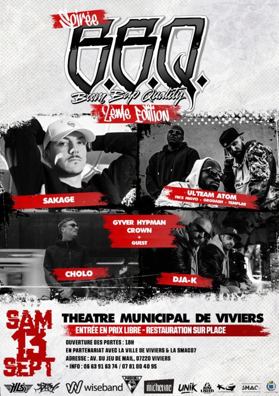Soirée Boom Bap Quality, par la SMAC 07