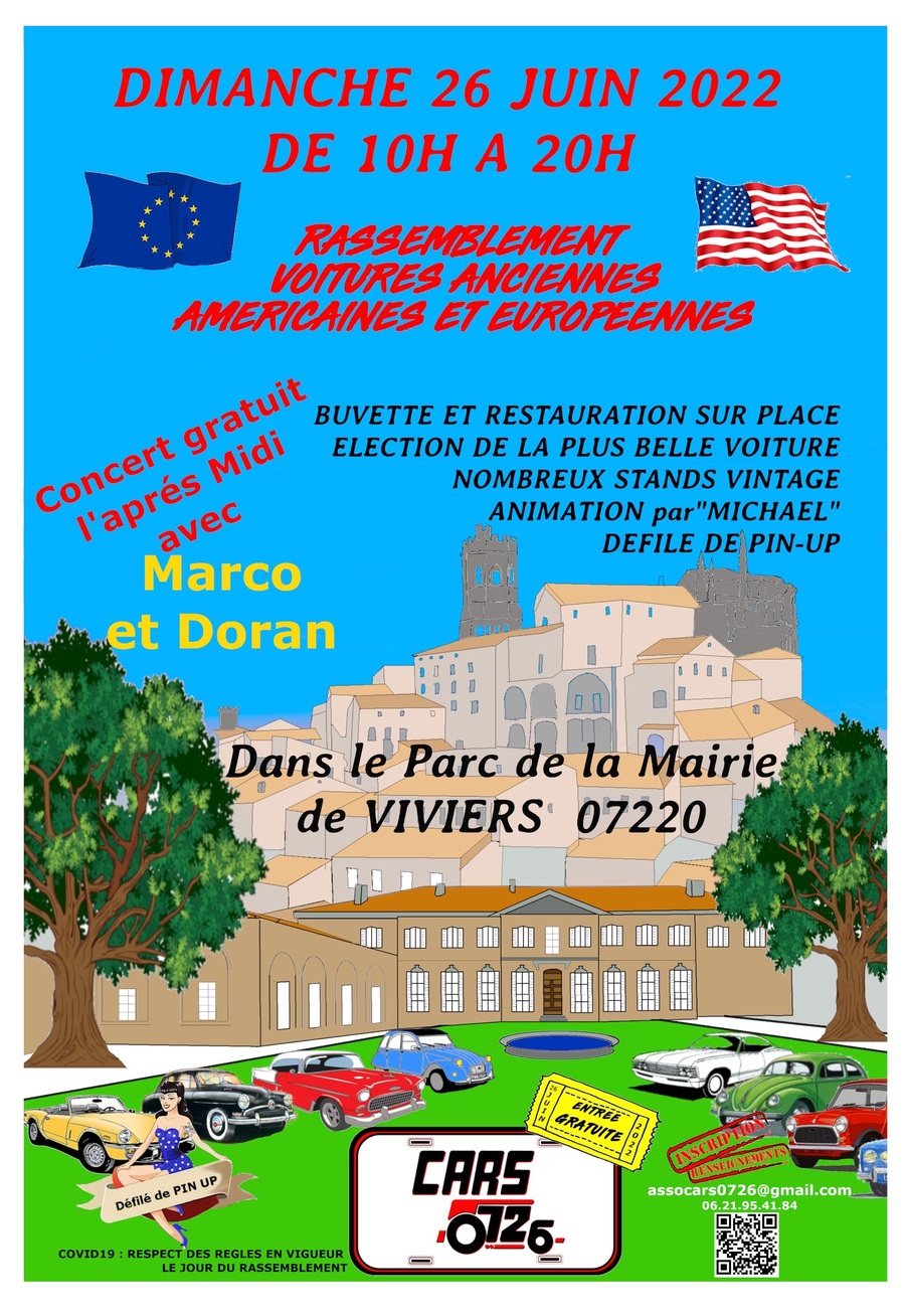 Rassemblement de voitures anciennes