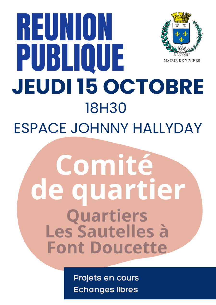 COMITE DE QUARTIER / Réunion publique