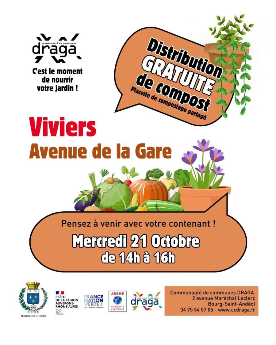 Distribution gratuite de compost