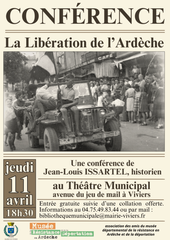 Conférence La libération de l'Ardèche