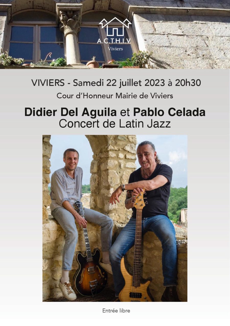 Concert Latin Jazz avec Didier Del Aguila et Pablo Celada