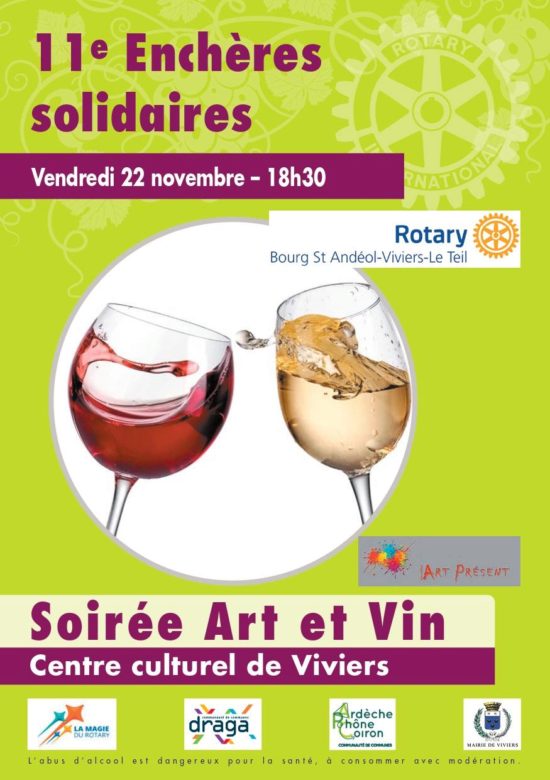 11èmes enchères solidaires / Soirée Art et Vin