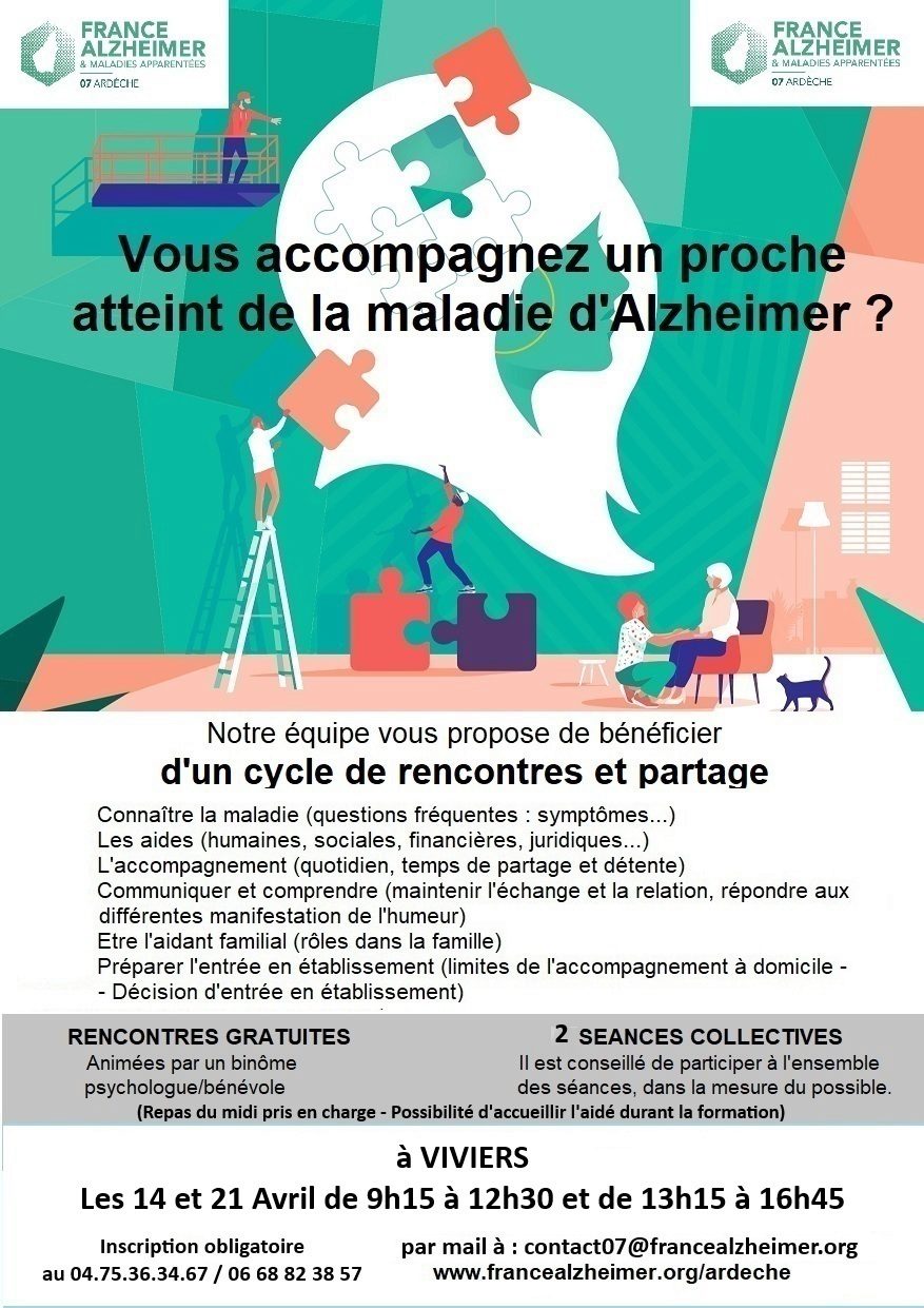Alzheimer / Rencontre gratuite pour les aidants