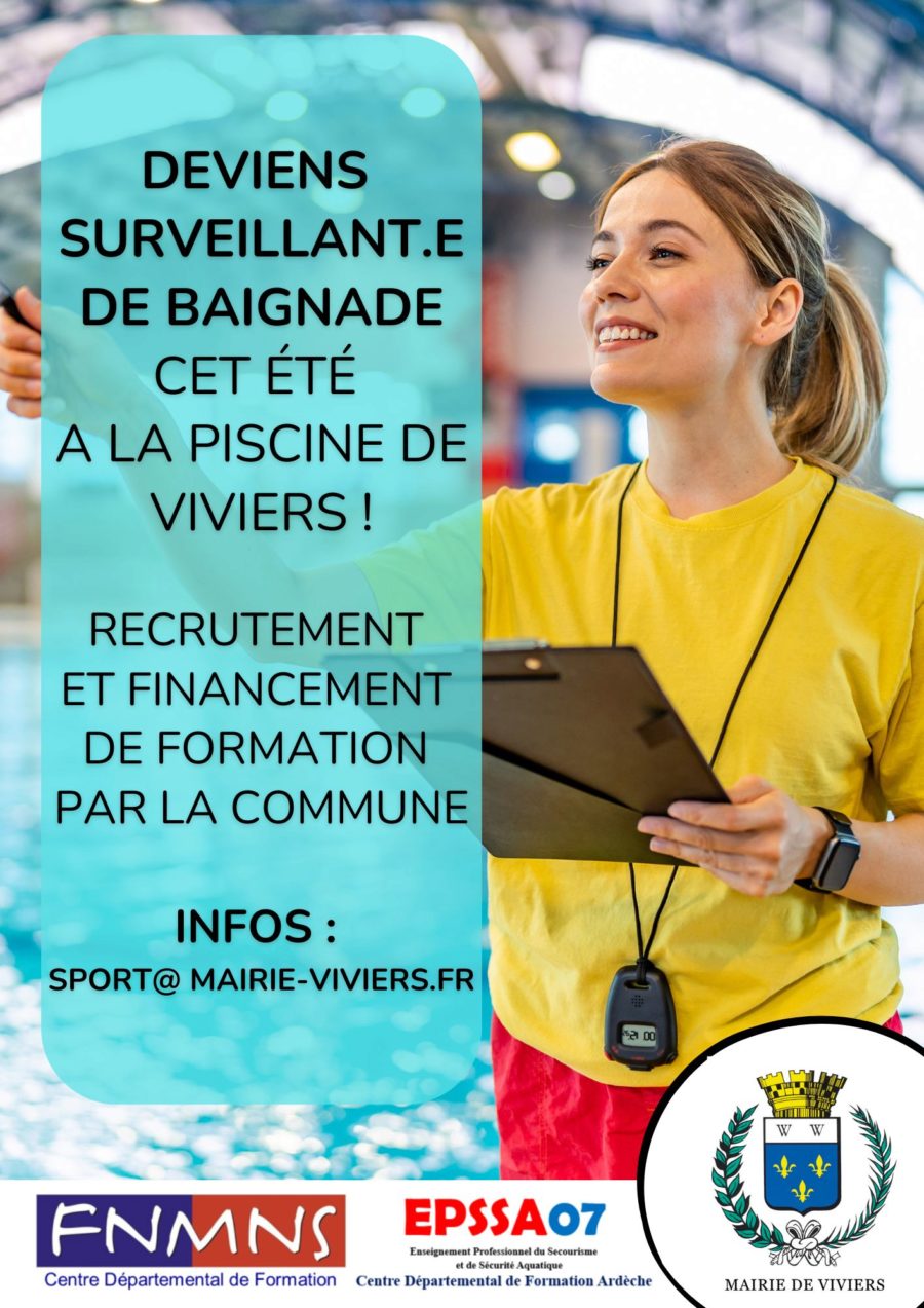 Deviens surveillant.e de baignade ! / Formation financée par la commune