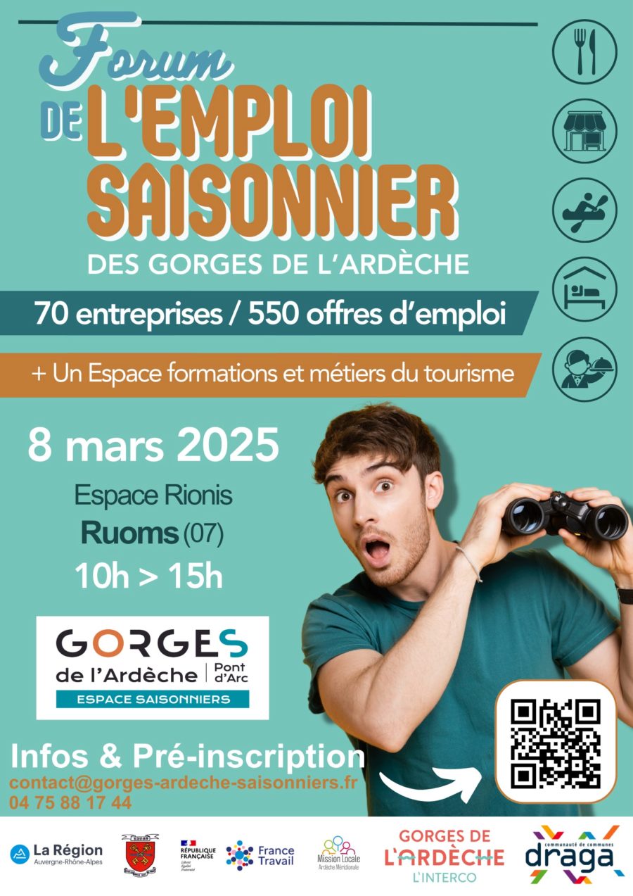 Forum de l'emploi saisonnier des Gorges de l'Ardèche