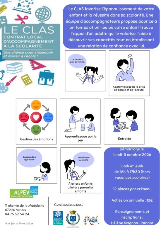 CLAS / Accompagnement à la scolarité