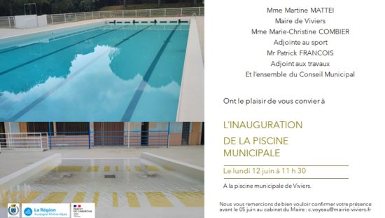 Inauguration Piscine municipale