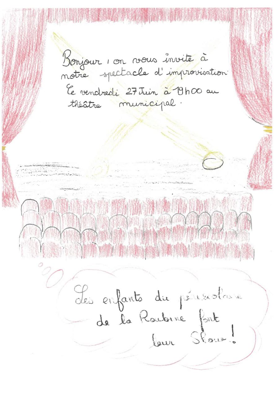 Spectacle d'improvisation théâtrale / Les enfants du périscolaire de la Roubine font leur show !