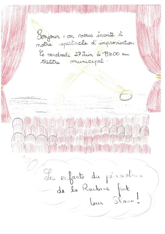 Spectacle d'improvisation théâtrale / Les enfants du périscolaire de la Roubine font leur show !