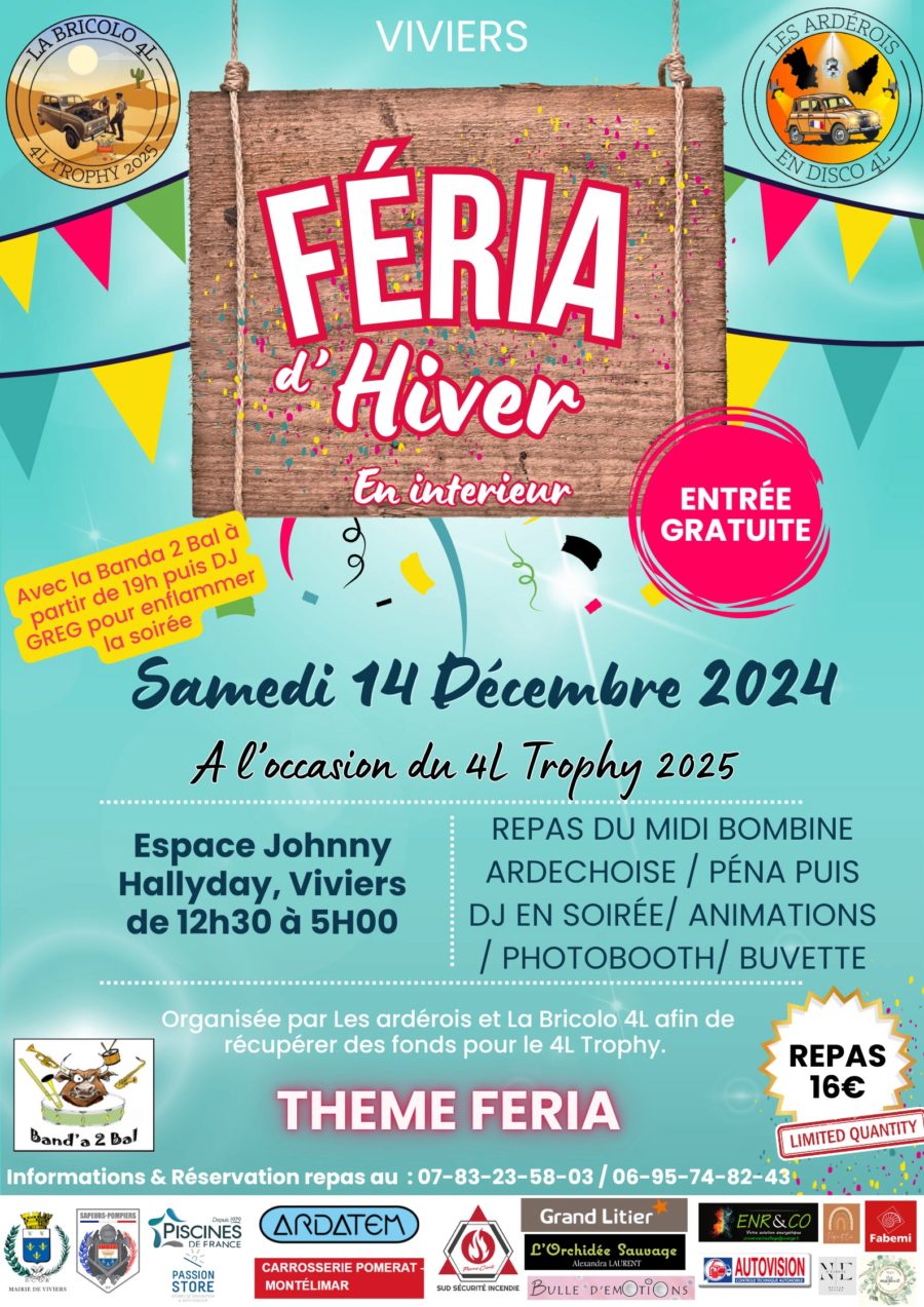 4L Trophy 2025 / Levée de fonds / Féria d'hiver