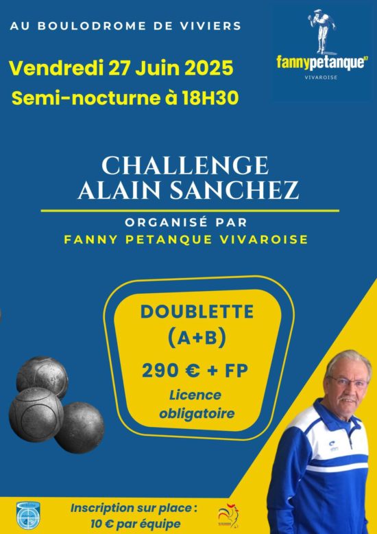 PETANQUE / Challenge Alain Sanchez