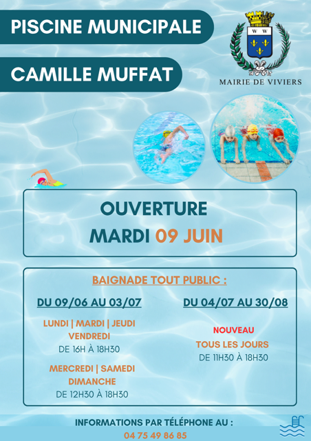 Piscine municipale Camille Muffat / Saison 2026