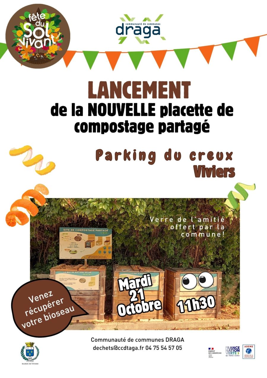 Lancement de la nouvelle placette de compostage partagé