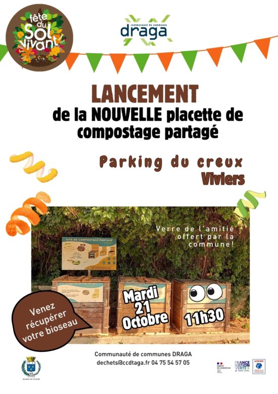 Lancement de la nouvelle placette de compostage partagé