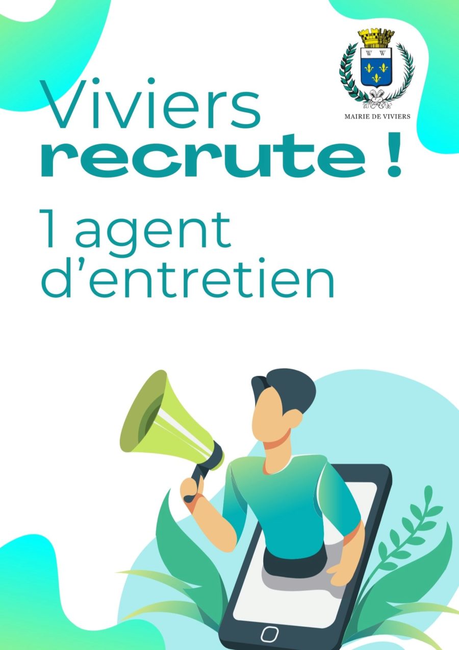 OFFRE D'EMPLOI / 1 agent d'entretien