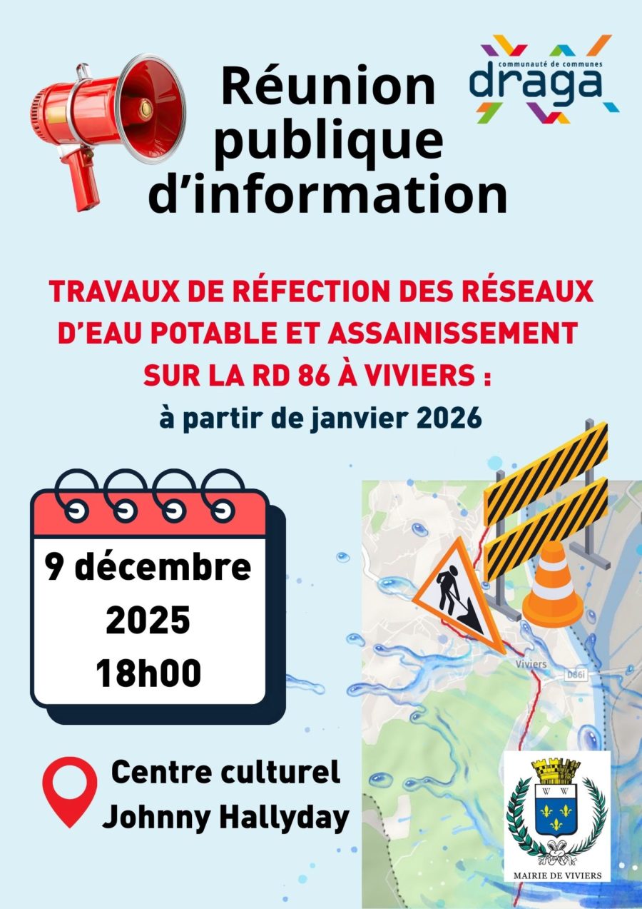 Réunion publique / Travaux RD 86