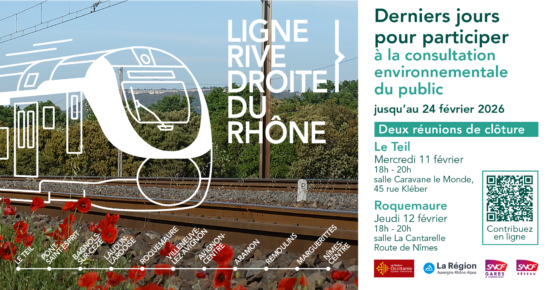 Ligne rive droite du Rhône / Consultation environnementale du public