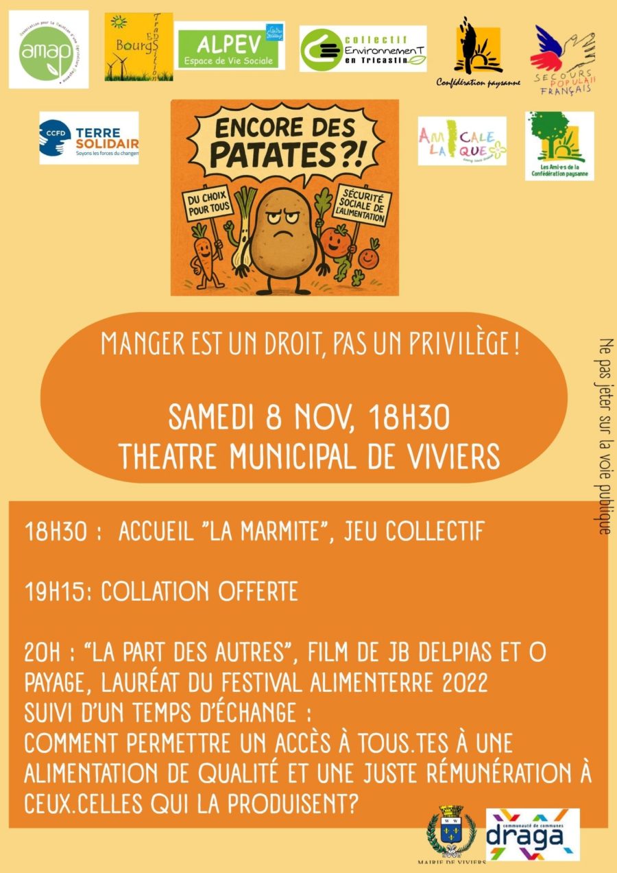 Manger est un droit, pas un privilège !