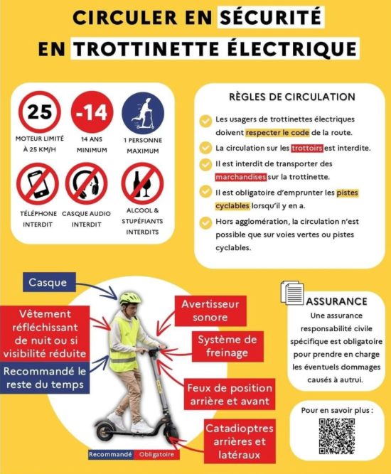 Circuler en sécurité en trottinette électrique