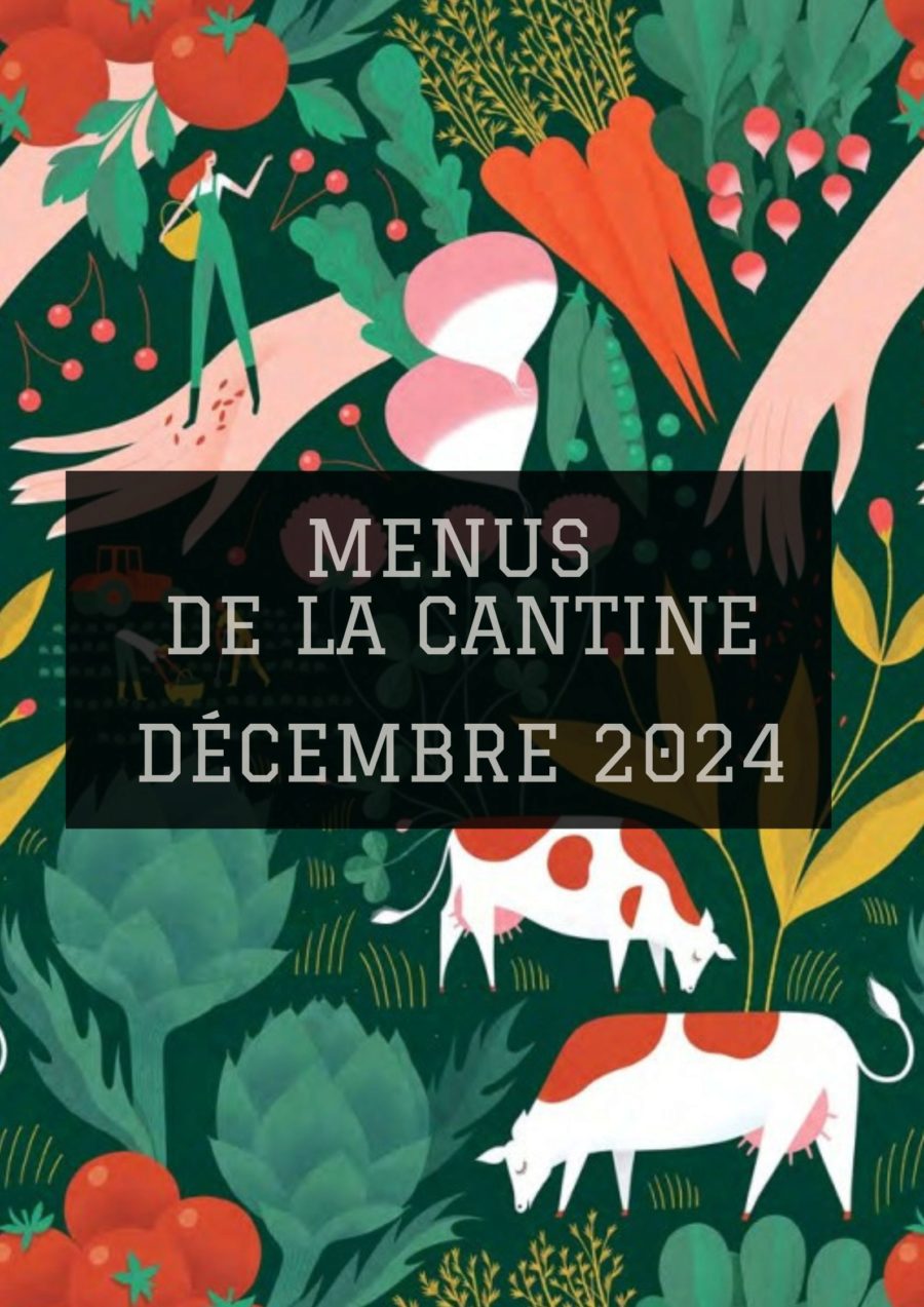 Menus de la cantine - Décembre 2024